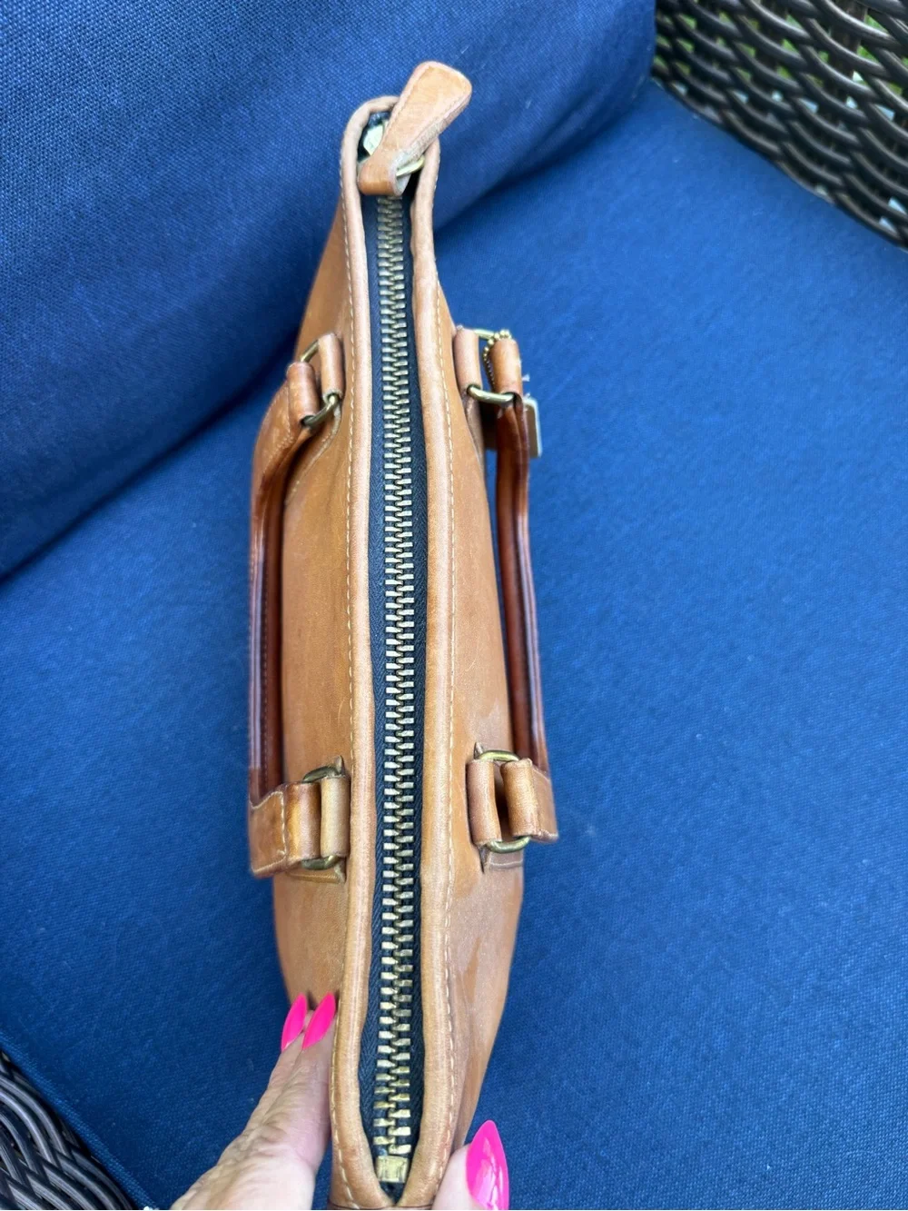 Coach Slim Satchel in British Tan - Picture 6 of 8